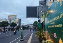 H+1 Lebaran, Lalu Lintas di Depan Posko Mudik Plaza Ambarrukmo Terpantau Lengang