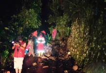 Hujan Deras Sebabkan Talud Longsor di Sleman
