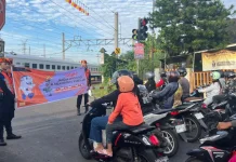 Pastikan Keselamatan, Daop 6 Gelar Sosialisasi Soal Perlintasan Sebidang Liar