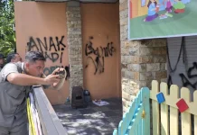Penuh Makian, Tembok Daycare Little Aresha Yogyakarta Jadi Sasaran Vandalisme