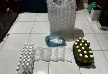 Tegas, Polsek Sewon Bongkar Rumah Produksi Miras Ilegal di Krapyak Wetan
