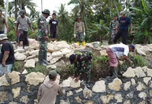 Satgas TMMD dan Warga Percepat Pembangunan Infrastruktur di Sidorejo