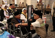 Menteri Haji dan Umroh Lepas Keberangkatan Calon Jemaah Haji Embarkasi YIA