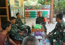 Dansatgas TMMD Reguler Tinjau Pos Kotis