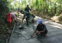 TNI dan Masyarakat Bersatu Padu Selesaikan Program TMMD Reguler TA 2026