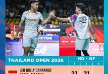 Leo/Daniel Amankan Tiket Semi Final Thailand Open 2026