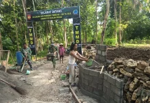 Satgas Bergerak Cepat Selesaikan Selesaikan Pembangunan Prasasti TMMD