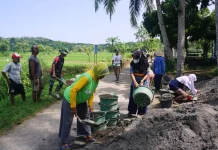Ada Peran Kaum Ibu dalam Kesuksesan Program TMMD Reguler di Sidorejo