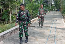 Kodim 0731 Kulon Progo Berhasil Selesaikan Rabat Beton Jalan di Tiga Padukuhan