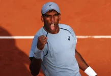 Nishesh Basavareddy Tundukkan Fritz di Roland Garros