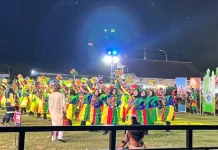 Ribuan Warga Padati Lapangan Jambidan Saksikan Display Karnaval Takbir