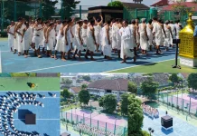 Tangis Haru Warga Binaan LP Wirogunan, Berbalut Kain Ihram Ikuti Manasik Haji