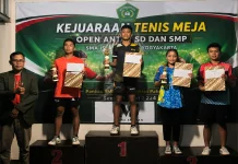 SMA Islam 3 Pakem Gelar Kejuaraan Tenis Meja