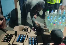 Satpol PP Gunungkidul Amankan Ratusan Botol Minuman Beralkohol Ilegal