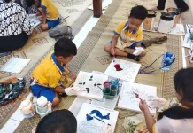 Tanam Nasionalisme, Siswa TK Anak Bintang Sleman Belajar Membatik di Solo