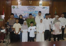 Lebaran Yatim dan Disabilitas, Kemenang Sleman Santuni Puluhan Anak