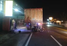 Tabrak Bak Belakang Truk, Seorang Pemuda Meninggal Dunia di TKP