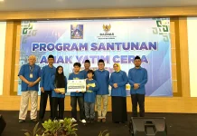 Puncak Lebaran Yatim 1448 H, Baznas Tasyarufkan Rp 130 Juta untuk Ratusan Anak Yatim
