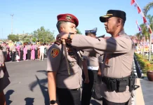 Sebanyak 100 Personel Polres Kulon Progo Terima Kenaikan Pangkat Lebih Tinggi