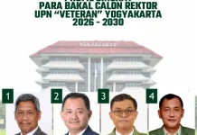 Profil Singkat 4 Bakal Calon Rektor UPN Veteran Yogyakarta Periode 2026-2030