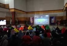Euforia Piala Dunia 2026, Ratusan Pecinta Bola Nobar di TVRI Yogyakarta