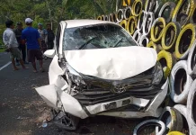 Sopir tak mampu Kendalikan, Sebuah Mobil Alami Kecelakaan di Samigaluh