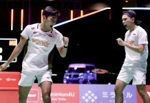 Tekuk Wakil Tuan Rumah lewat Rubber Game, Fajar/Fikri Genggam Tiket Final Japan Open