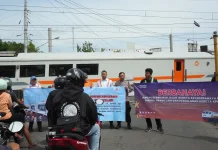 Antisipasi Laka, Masyarakat Yogyakarta Diimbau Patuhi Rambu di Perlintasan KA