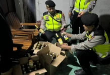 Kembali, Polres Bantul Sita 479 Botol Miras Ilegal dalam Sepekan