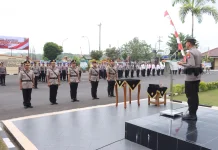 Kapolres Kulon Progo Pimpin Sertijab PJU dan Kapolsek Jajaran