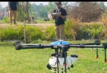 DKPP Bantul Terima 2 Drone Pertanian dari Mentan untuk Pemupukan