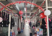 Geliat Baru Pasar Godean Bernuansa Merah Putih