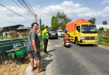 Nenek Pesepeda Tewas Terlindas Truk Boks di Jembatan Miri Bantul