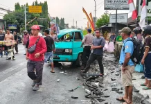 Kecelakaan Beruntun di Piyungan, Pengemudi Pikap Bermuatan Lele Meregang Nyawa