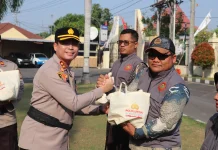 Bantuan Sembako Polres Bantul Jadi Apresiasi bagi Jaga Warga