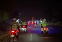 Cegah Kejahatan Jalanan dan Balap Liar, Polres Bantul Gelar Patroli Skala Besar