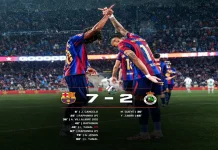 Barcelona Hancurkan Racing 7-2, Raphinha Hattrick