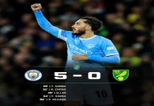 Manchester City Hancurkan Norwich, Samba Cetak Brace