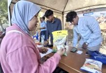 Warga Bahagia Dapatkan Sembako Murah di Bazar Wingdik 100/Terbang Adisutjipto