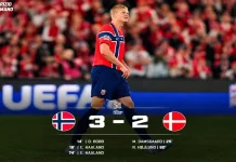 Haaland Cetak Dua Gol, Norwegia Tekuk Denmark