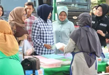 Polres Bantul Gelar Bazar Pangan Murah Bantu Warga Dapatkan Sembako