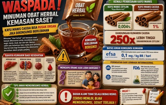 Waspadai Risiko Tersembunyi Minuman Herbal Kemasan Saset