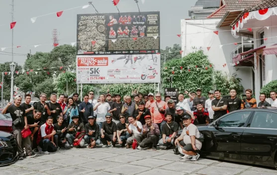 Sebanyak 65 komunitas motor dan mobil dari Yogyakarta dan sekitarnya memeriahkan