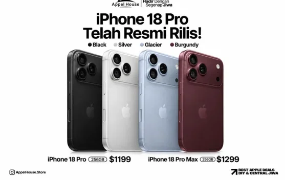 Apple Resmi Rilis iPhone 18 Pro dengan Chip A20 Pro