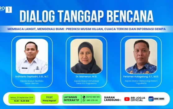 BMKG Prediksi Awal Musim Hujan di DIY pada Dasarian III November 2026