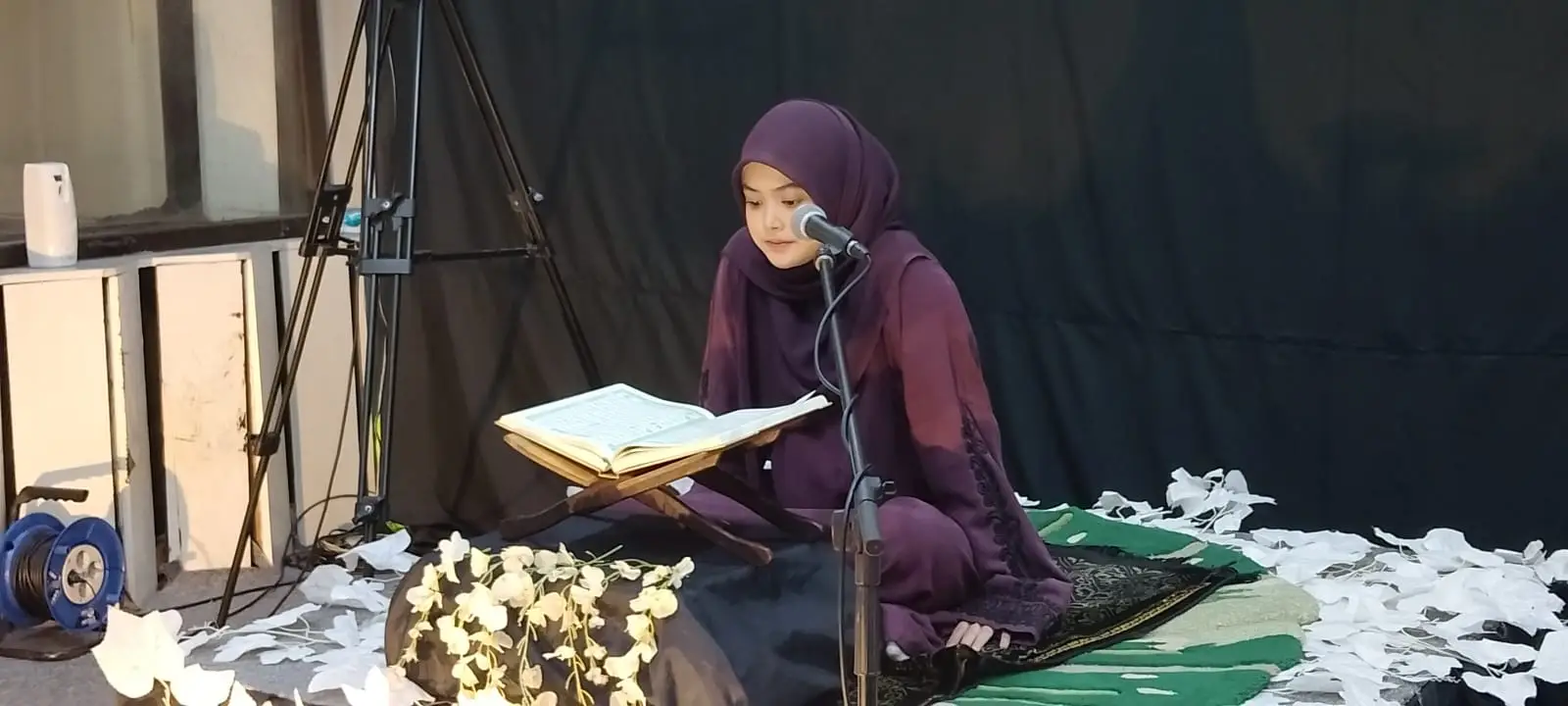Salah Satu Peserta Pekan Tilawatil Qur'an Kategori Tilawah Putri, Gusti Aisya Noor Khalisah. 