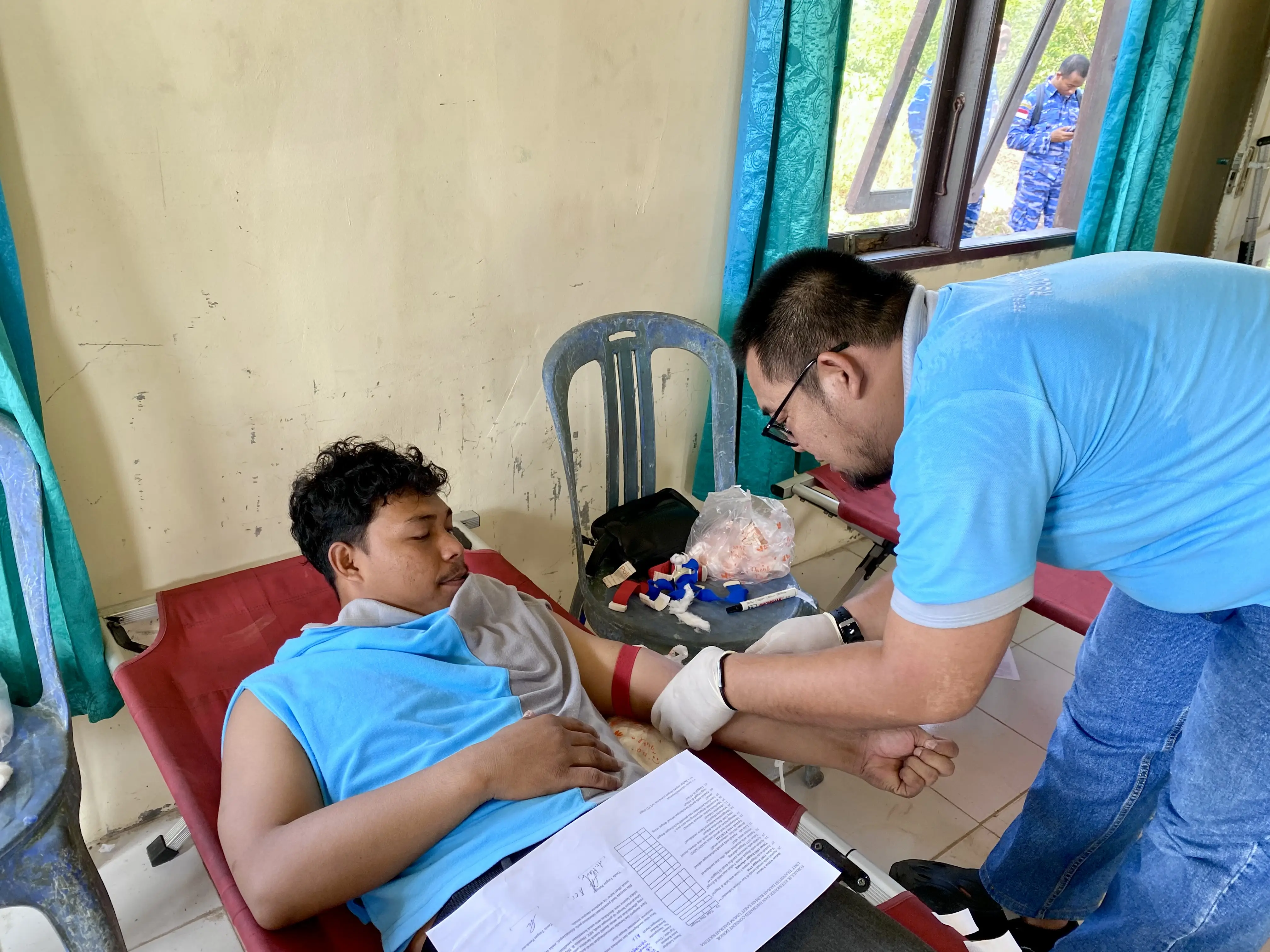 Ahmadi Rohim, petugas petugas pelayanan darah RSUD Natuna sekaligus pendonor darah RRI Fest