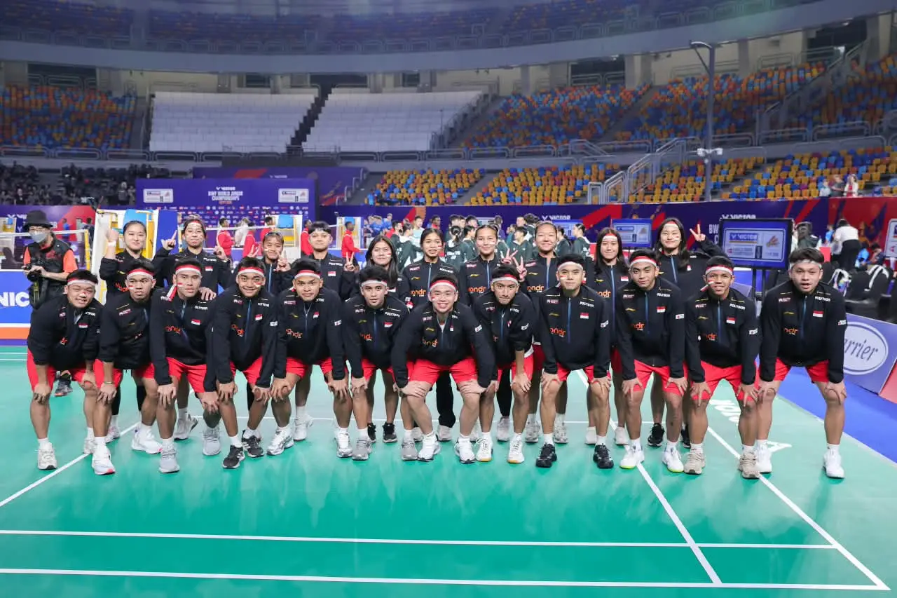 Skuad bulu tangkis junior Indonesia di World Junior Team Championships 2026