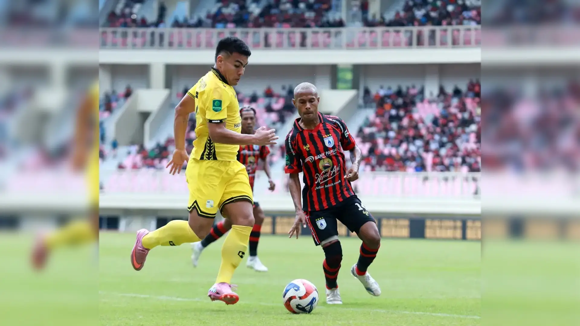 Laga perdana putaran ketiga Championship 2025/2026 antara Persipura dan Barito Putera di Stadion Lukas Enembe, Jayapura, Minggu, 15 Februari 2026. (Foto: Instagram @psbaritoputeraofficial)